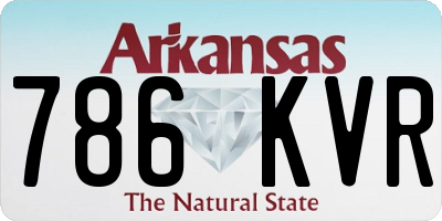 AR license plate 786KVR