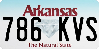 AR license plate 786KVS