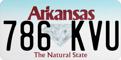 AR license plate 786KVU