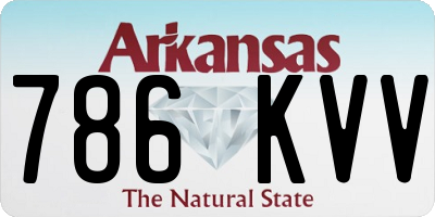AR license plate 786KVV