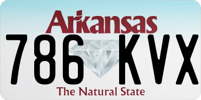 AR license plate 786KVX