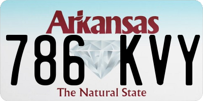 AR license plate 786KVY