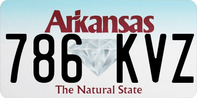 AR license plate 786KVZ