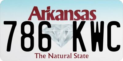 AR license plate 786KWC