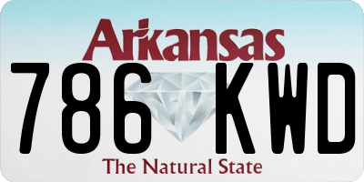 AR license plate 786KWD