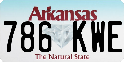 AR license plate 786KWE