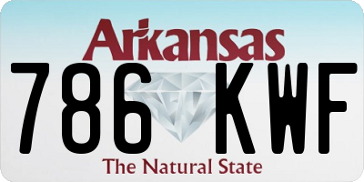 AR license plate 786KWF