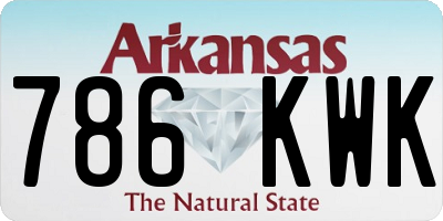 AR license plate 786KWK