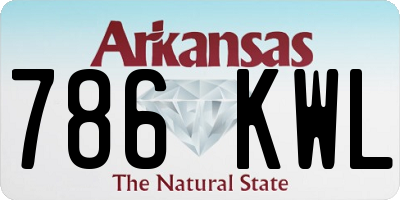 AR license plate 786KWL