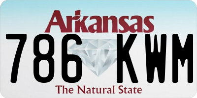 AR license plate 786KWM