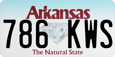 AR license plate 786KWS