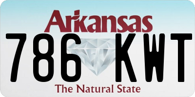 AR license plate 786KWT