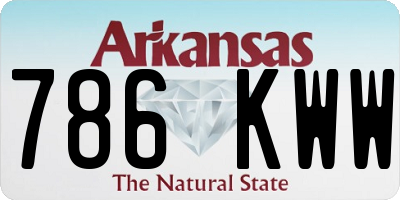 AR license plate 786KWW