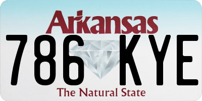 AR license plate 786KYE