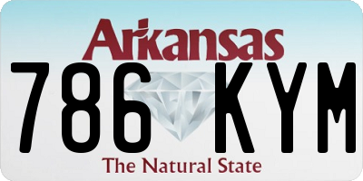 AR license plate 786KYM