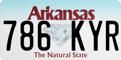 AR license plate 786KYR