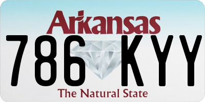 AR license plate 786KYY