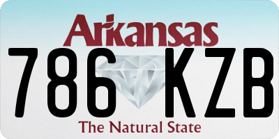 AR license plate 786KZB