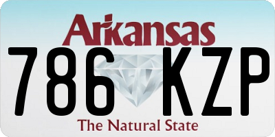 AR license plate 786KZP