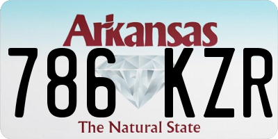 AR license plate 786KZR