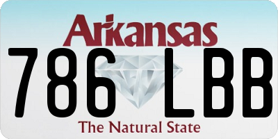 AR license plate 786LBB