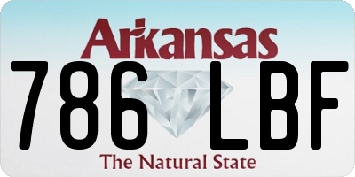 AR license plate 786LBF