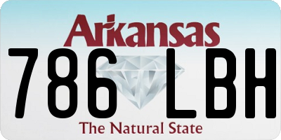 AR license plate 786LBH