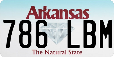 AR license plate 786LBM
