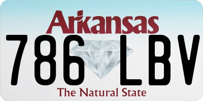 AR license plate 786LBV