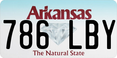 AR license plate 786LBY