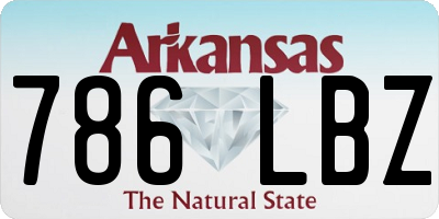 AR license plate 786LBZ