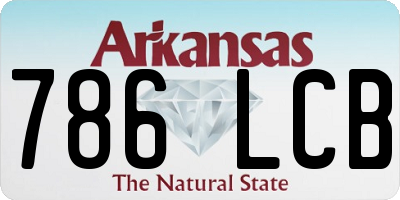 AR license plate 786LCB