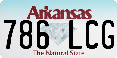 AR license plate 786LCG