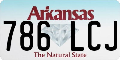 AR license plate 786LCJ