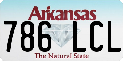 AR license plate 786LCL