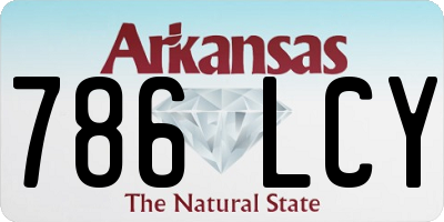 AR license plate 786LCY