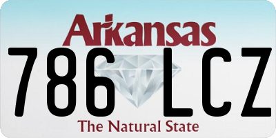 AR license plate 786LCZ