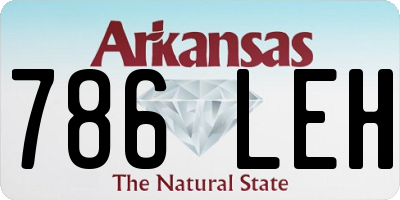 AR license plate 786LEH