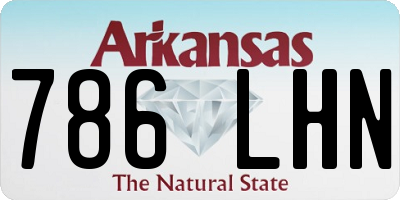 AR license plate 786LHN