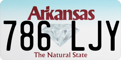 AR license plate 786LJY