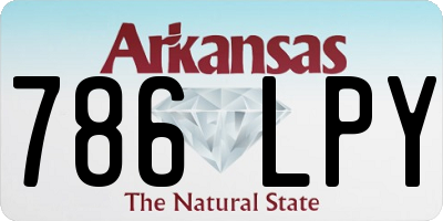 AR license plate 786LPY