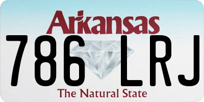 AR license plate 786LRJ