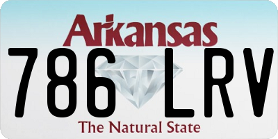 AR license plate 786LRV