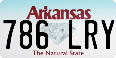 AR license plate 786LRY