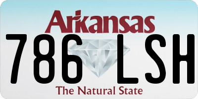 AR license plate 786LSH