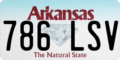 AR license plate 786LSV
