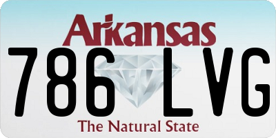 AR license plate 786LVG