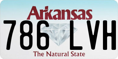 AR license plate 786LVH
