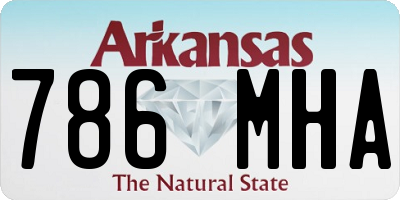 AR license plate 786MHA