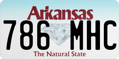 AR license plate 786MHC